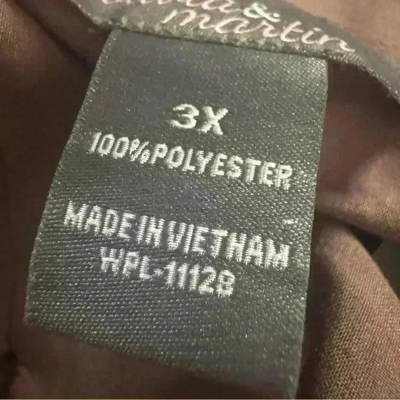 NWT Olivia & Martin Womens 3X Rust Color Lightweight 3/4 Sleeve Blazer style top - Picture 11 of 12